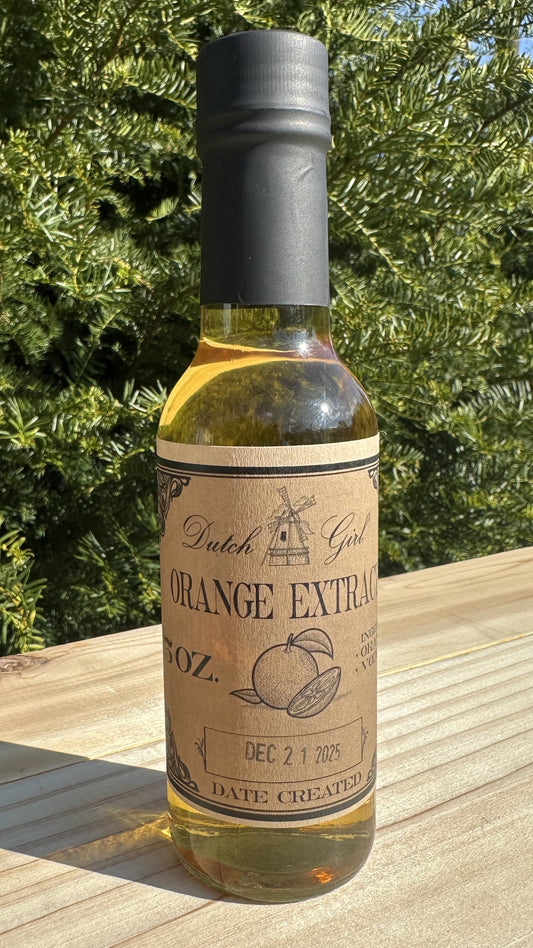 Orange Extract (Made from Real Orange Peel) 5 oz